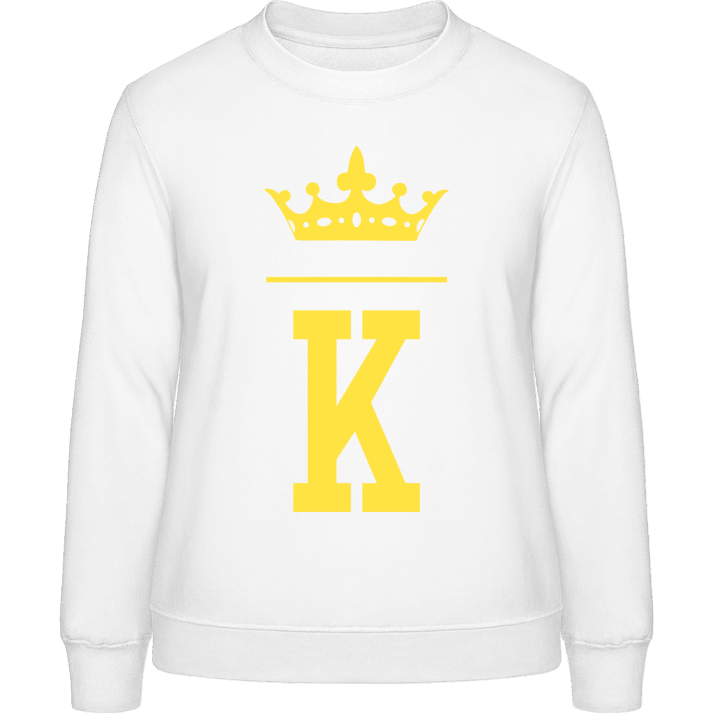 K Name Initial Sweatshirt til kvinder 0 image