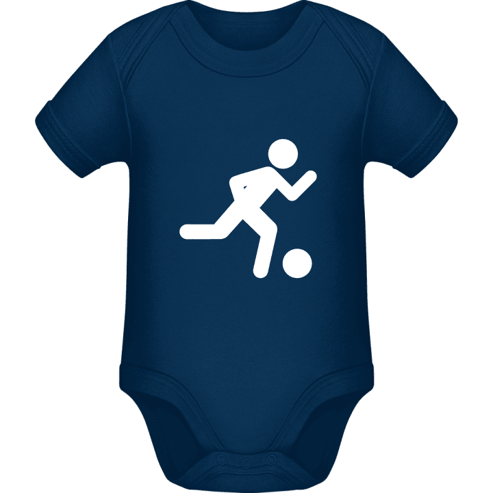 Soccer Player Silhouette Baby romper kostym contain pic