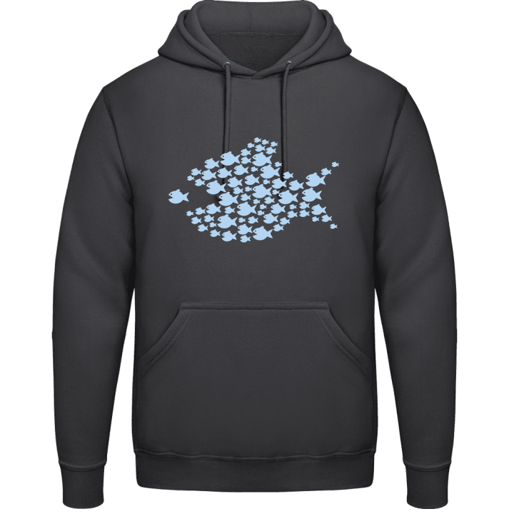 Blue Fish Big And Small Hoodie 0 image