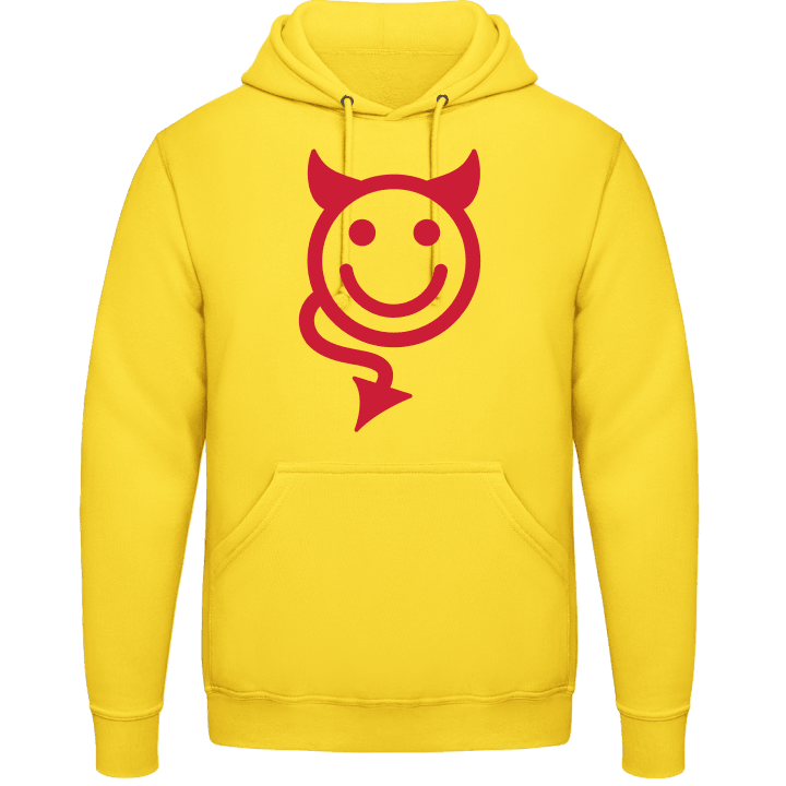 Devil Smiley Icon Felpa con cappuccio contain pic