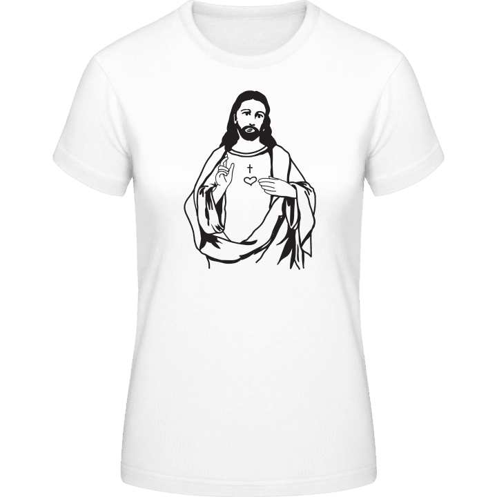 Jesus Icon T-skjorte for kvinner contain pic