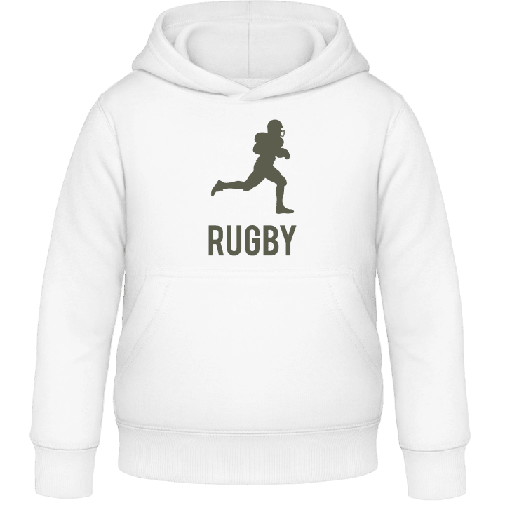 Rugby Silhouette Kinder Kapuzenpulli contain pic