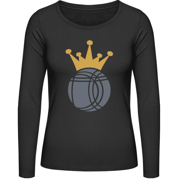Boule Pétanque King Langermet skjorte for kvinner contain pic