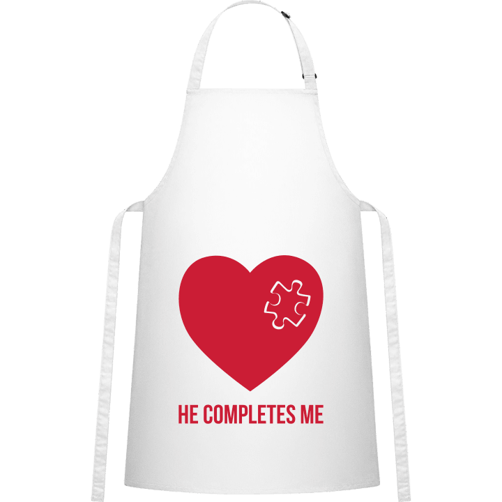 He Completes Me Kitchen Apron contain pic