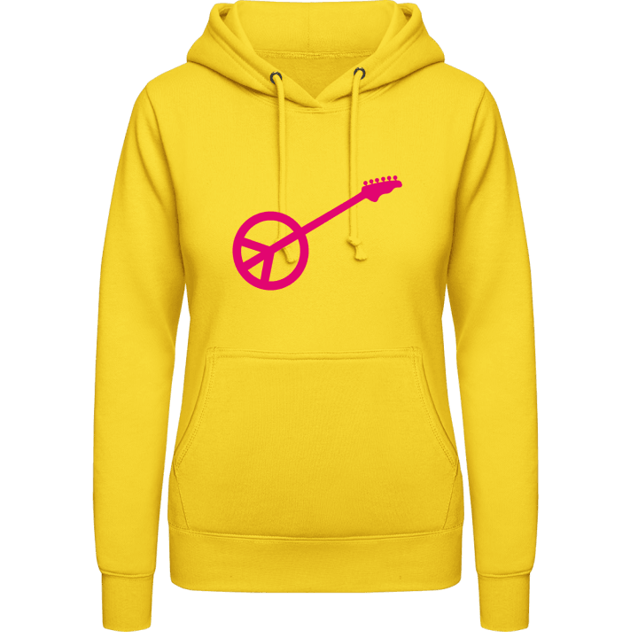 Peace Guitar Vrouwen Hoodie contain pic