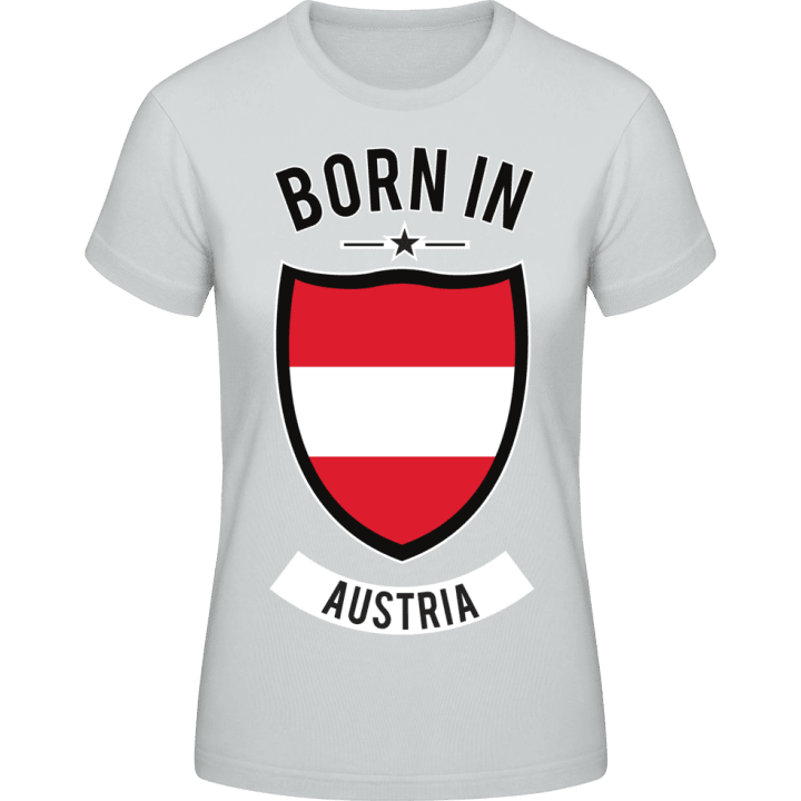 Born in Austria T-skjorte for kvinner contain pic