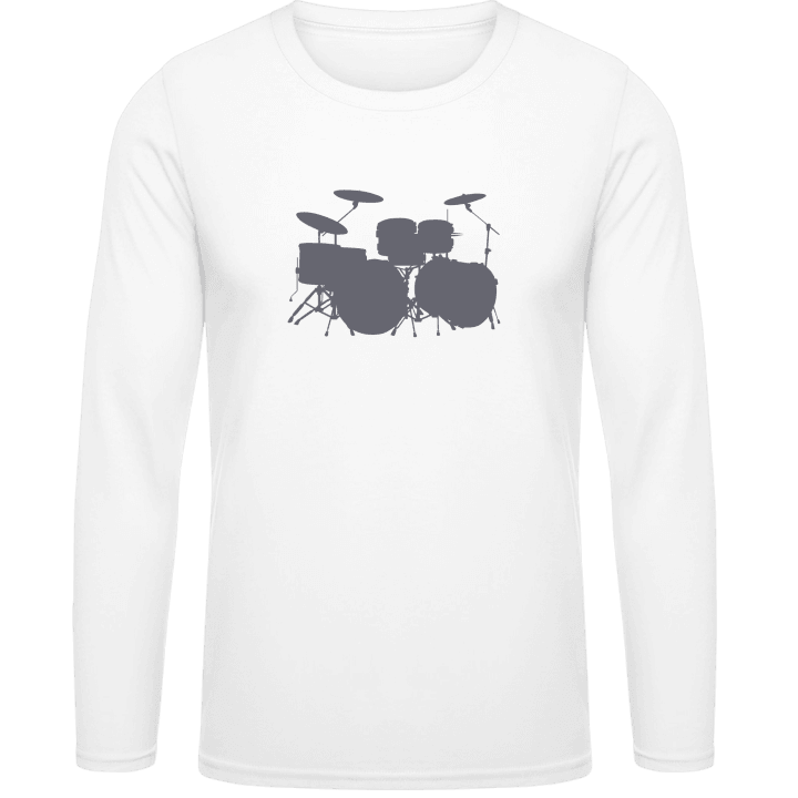 Drums Silhouette Långärmad skjorta contain pic