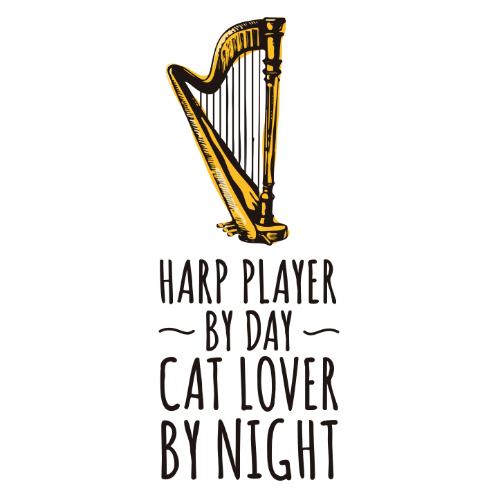 Harp Player by Day Cat Lover by Night Felpa con cappuccio 0 image
