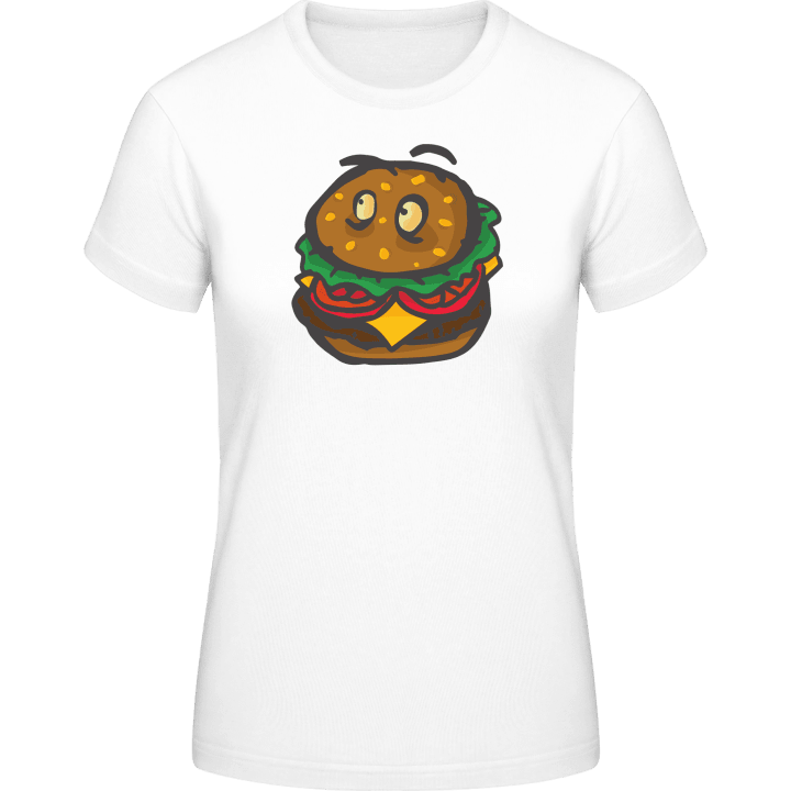 Hamburger With Eyes T-shirt för kvinnor contain pic