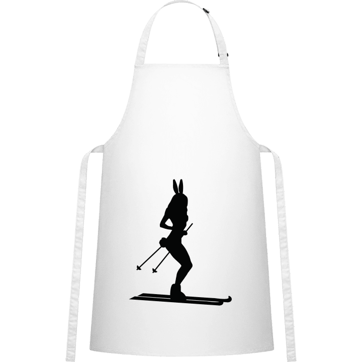 Ski Bunny Silhouette Kitchen Apron 0 image