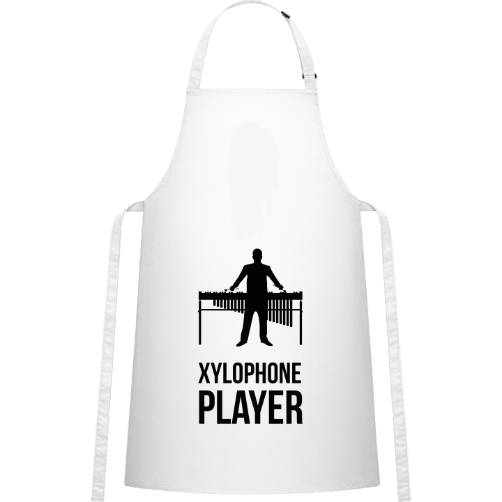 Xylophone Player Silhouette Förkläde för matlagning contain pic
