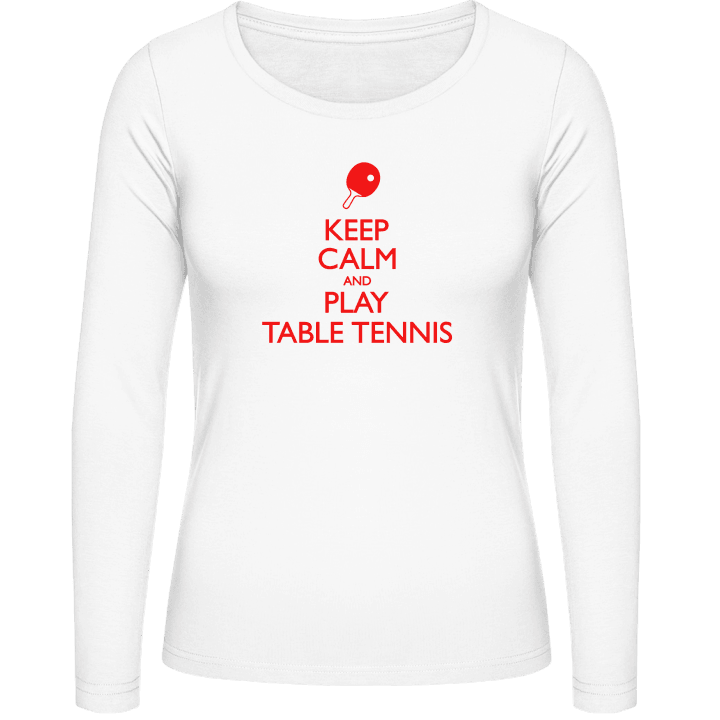 Play Table Tennis Frauen Langarmshirt contain pic