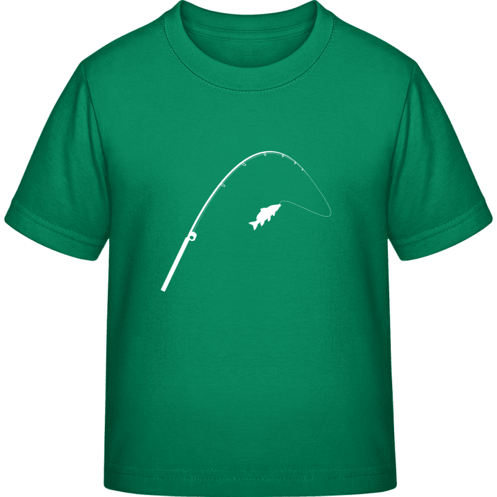 Rod and Line with Fish Camiseta infantil contain pic