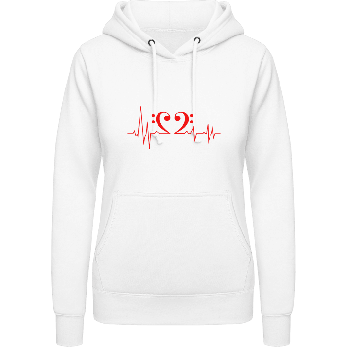 Bass Heart Frequence Sweat à capuche pour femme contain pic