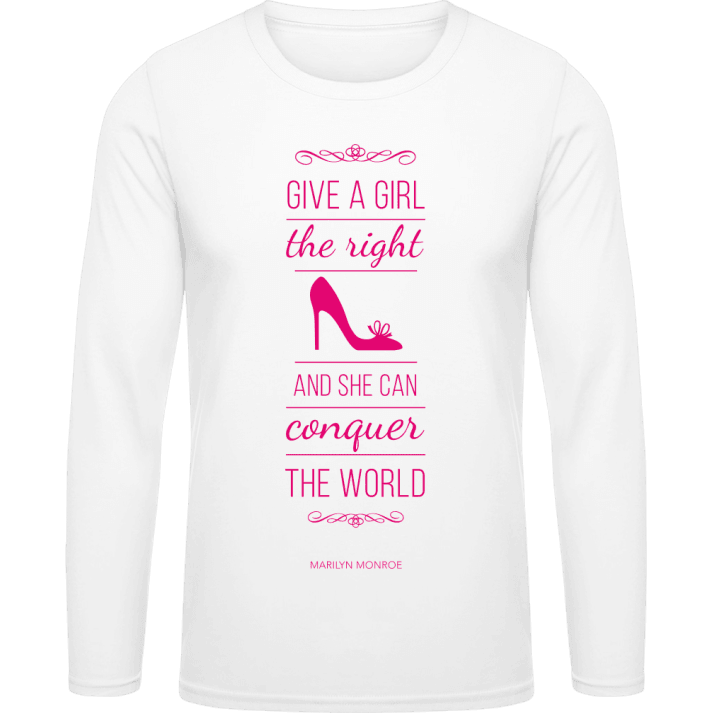 Give a girl the right shoe Langarmshirt 0 image