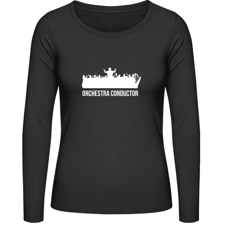 Orchestra Conductor Vrouwen Lange Mouw Shirt contain pic