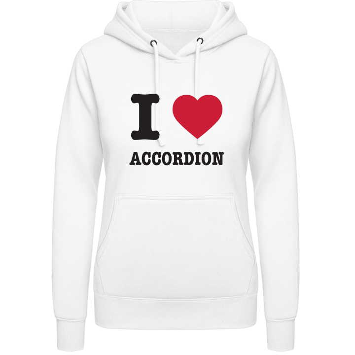 I Love Accordion Hoodie för kvinnor contain pic