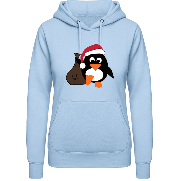 Penguin Santa Hoodie för kvinnor 0 image