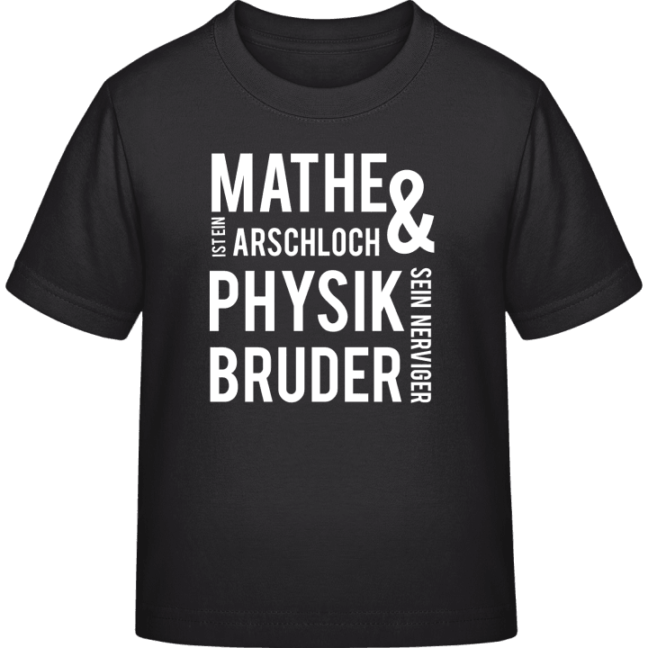 Mathe und Physik T-skjorte for barn contain pic