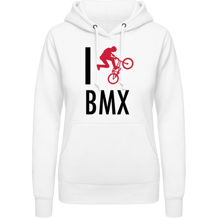 I Love BMX Felpa con cappuccio da donna contain pic