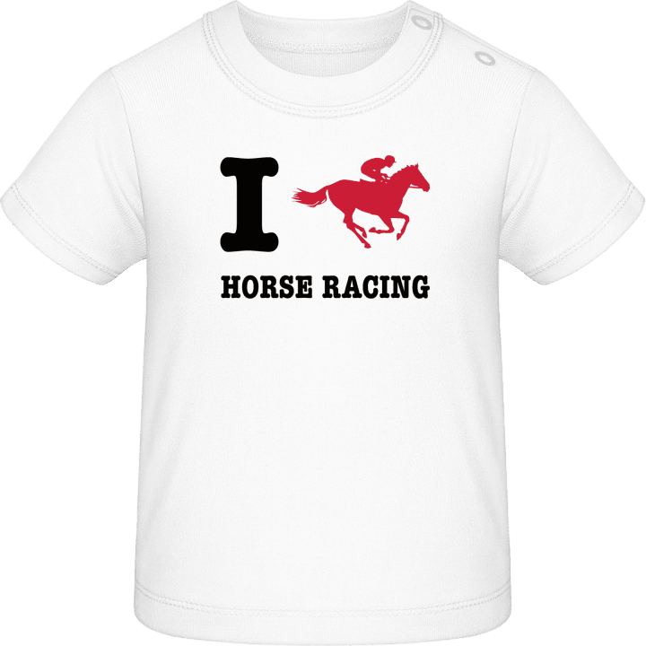 I Love Horse Racing Camiseta de bebé contain pic