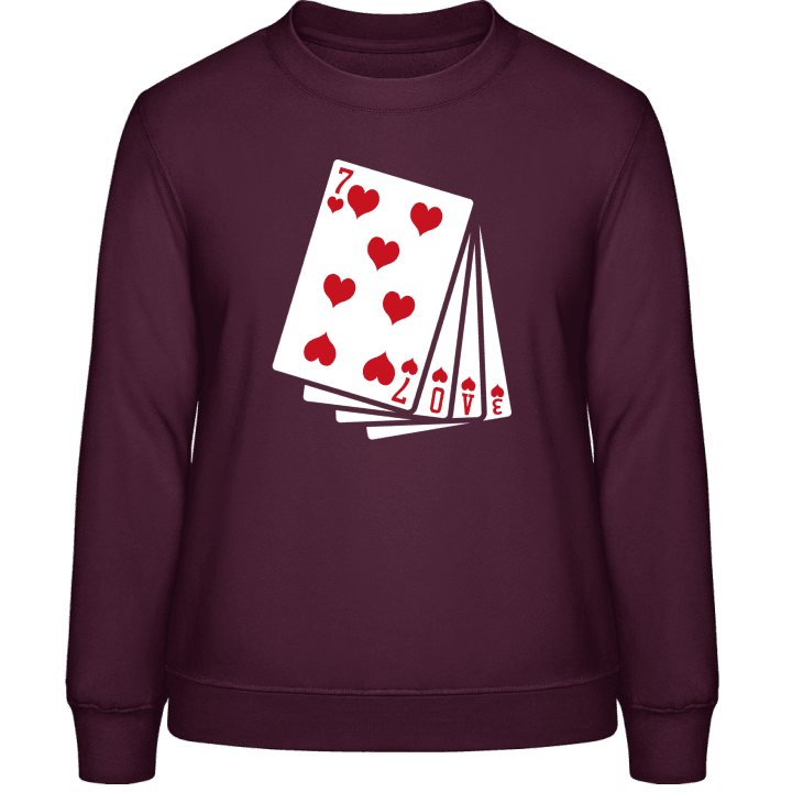 Love Cards Sweatshirt för kvinnor contain pic
