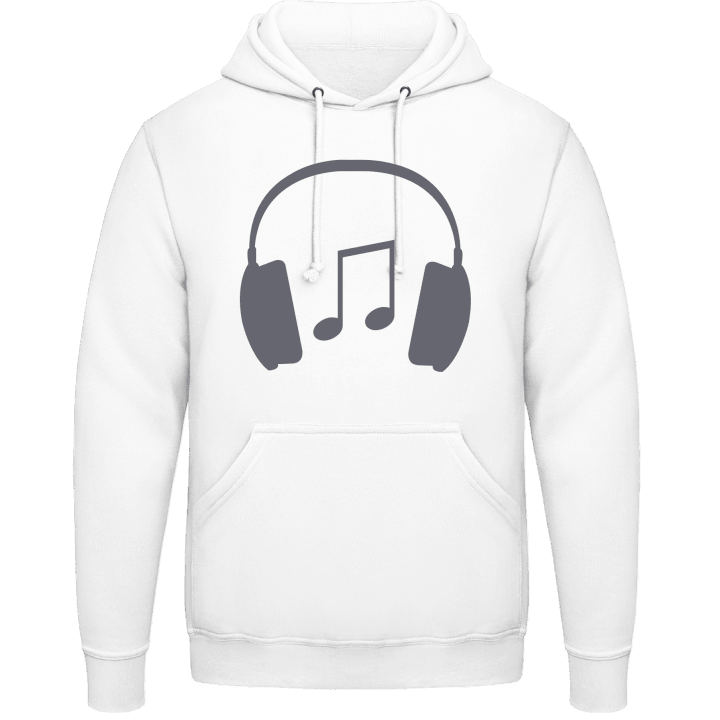 Headphones with Music Note Sudadera con capucha contain pic
