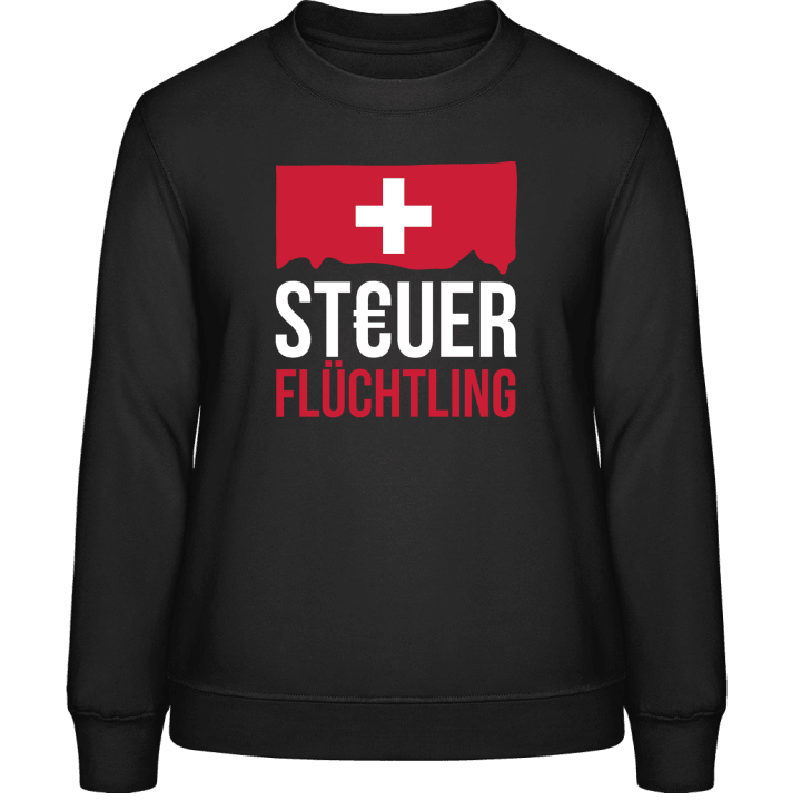 Steuerflüchtling Schweiz Sweatshirt för kvinnor contain pic