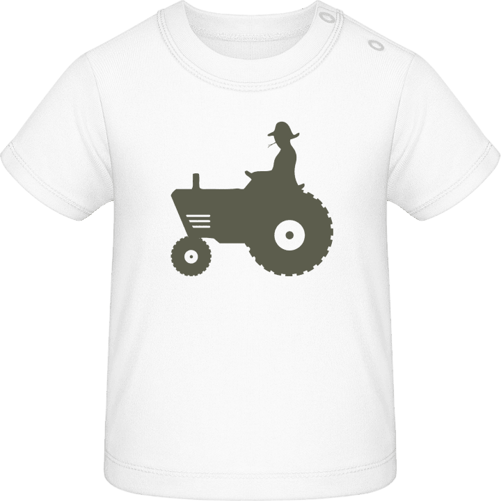 Farmer Driving Tractor Baby T-skjorte contain pic