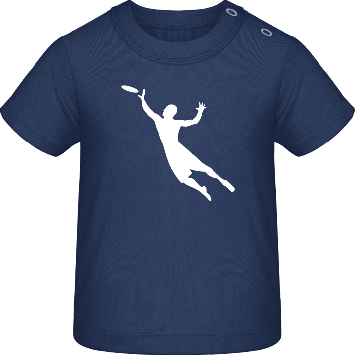 Frisbee Player Silhouette Camiseta de bebé contain pic