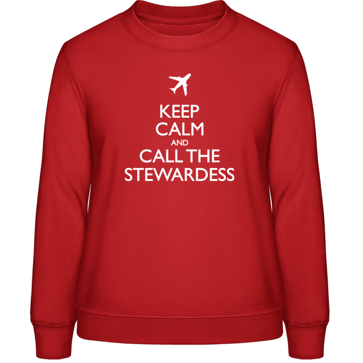 Keep Calm And Call The Stewardess Sweatshirt för kvinnor contain pic