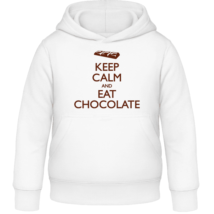Keep calm and eat Chocolate Sweat à capuche pour enfants contain pic