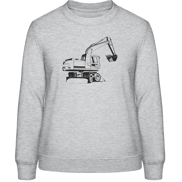 Excavator Detailed Sweatshirt för kvinnor contain pic
