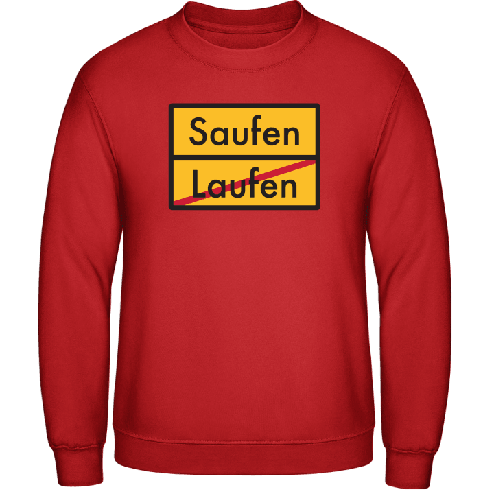 Laufen Saufen Sweatshirt contain pic