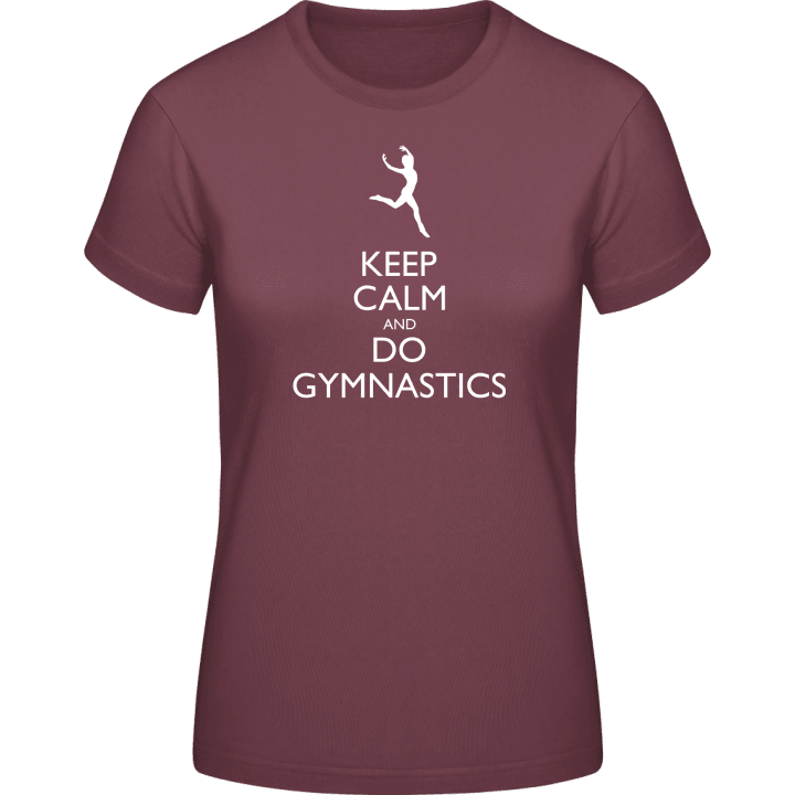 Keep Calm and do Gymnastics T-shirt för kvinnor 0 image