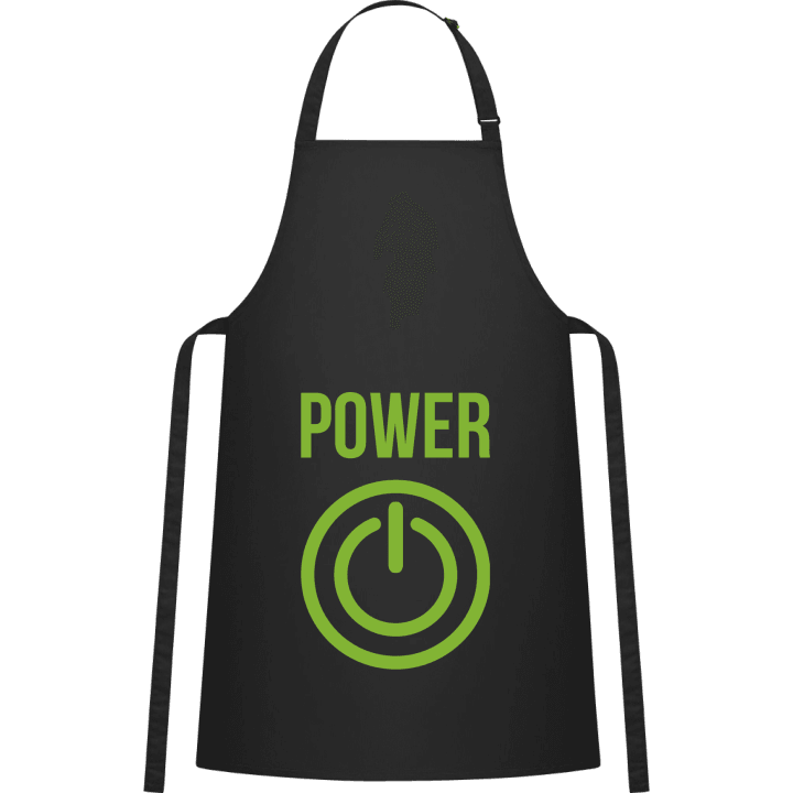 Power Button Delantal de cocina contain pic