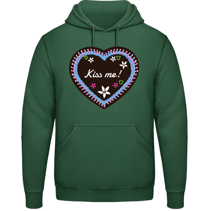 Kiss Me Gingerbread Heart Hoodie contain pic