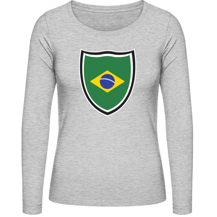 Brazil Shield Kvinnor långärmad skjorta contain pic