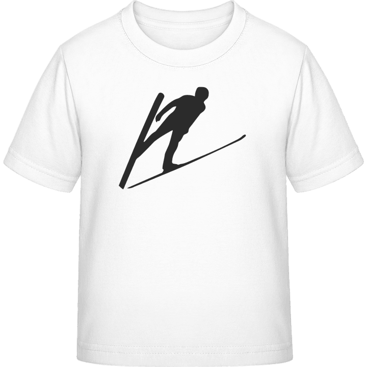 Ski Jumper Silhouette T-skjorte for barn contain pic