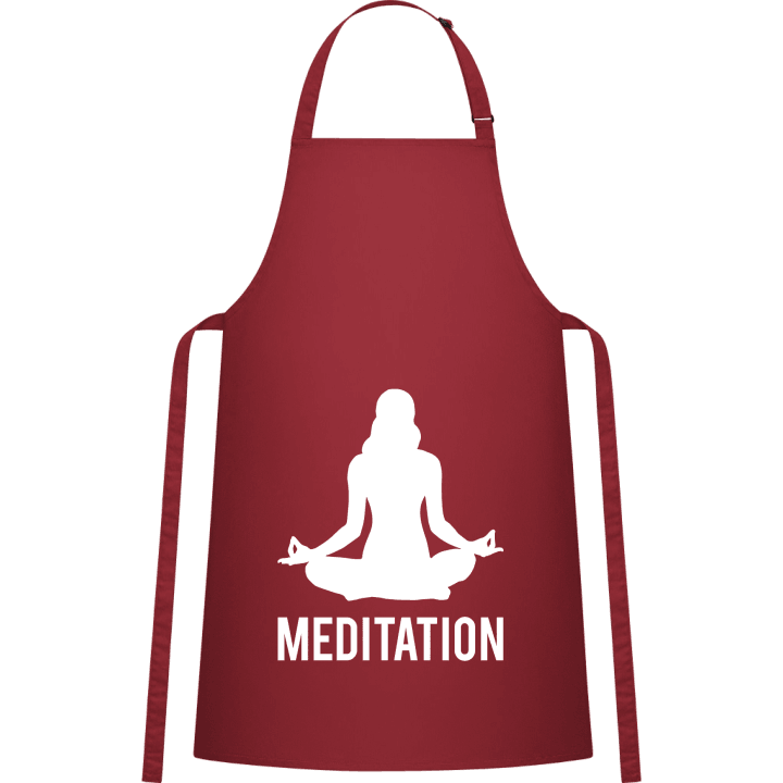 Meditation Silhouette Kitchen Apron contain pic