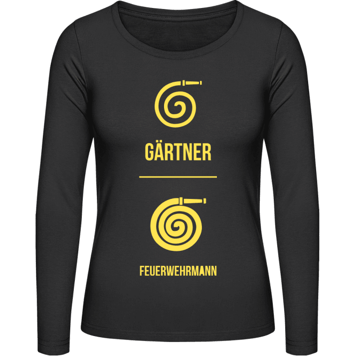 Gärtner vs Feuerwehrmann T-shirt à manches longues pour femmes contain pic
