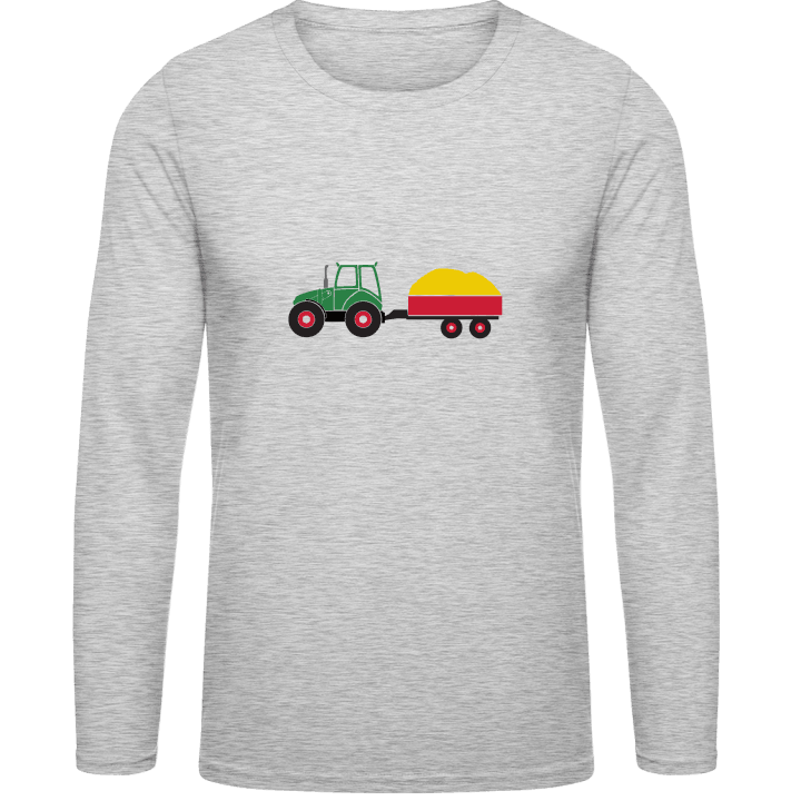 Tractor Illustration T-shirt à manches longues contain pic