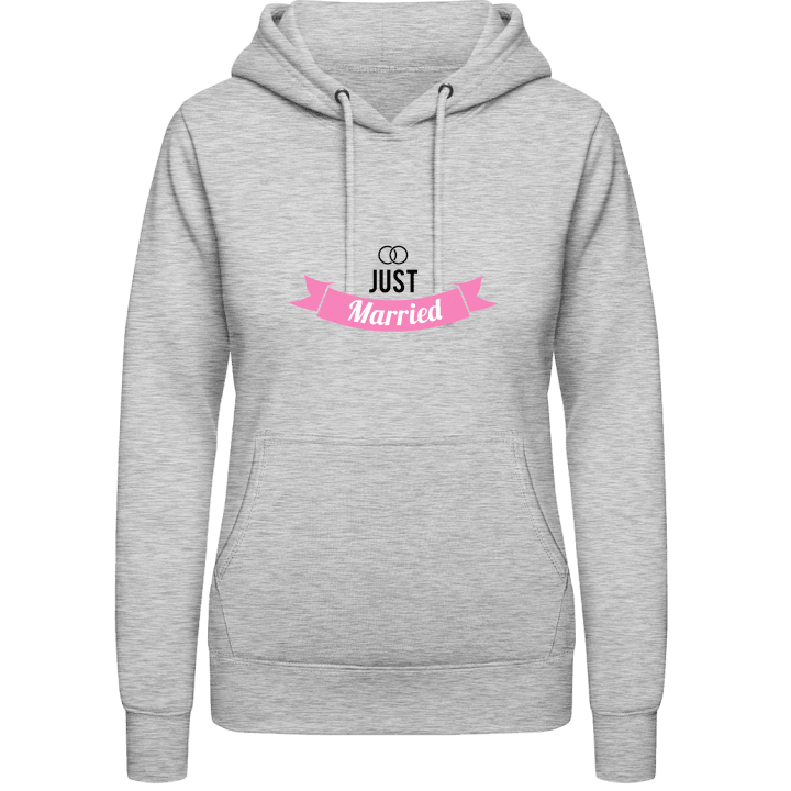 Just Married Bride Vrouwen Hoodie contain pic