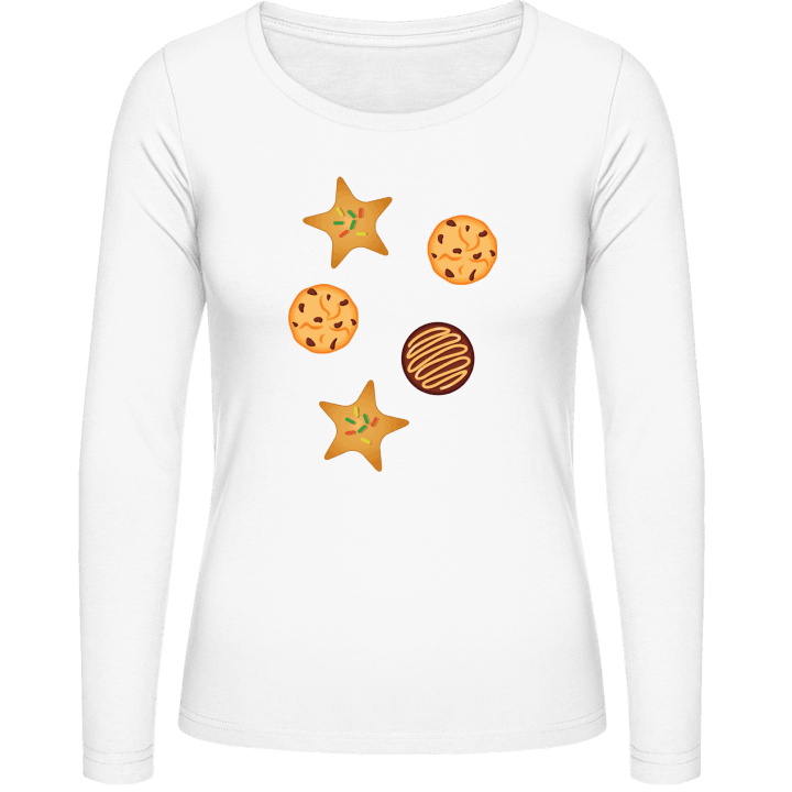 Mom's Cookies Langermet skjorte for kvinner contain pic