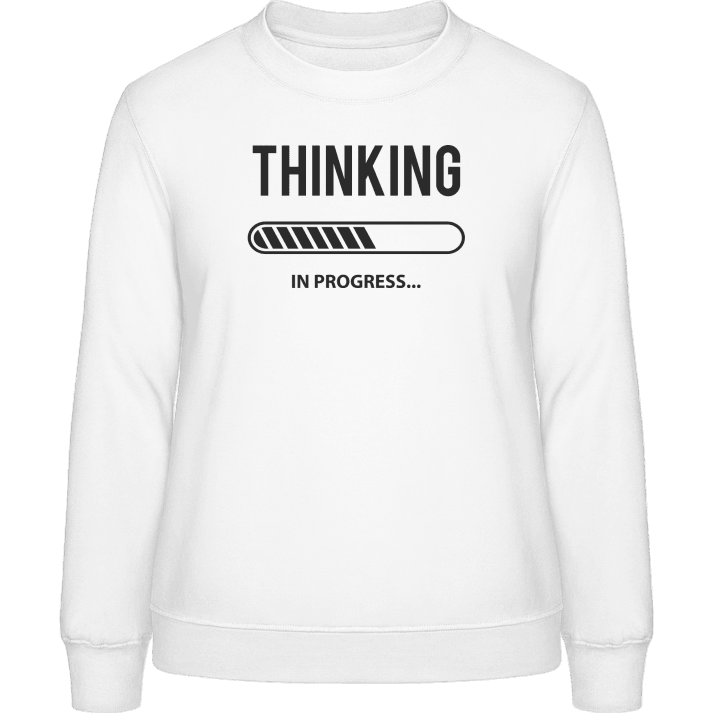 Thinking In Progress Sweatshirt för kvinnor contain pic