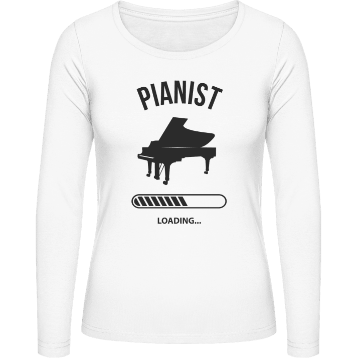 Pianist Loading Langermet skjorte for kvinner contain pic