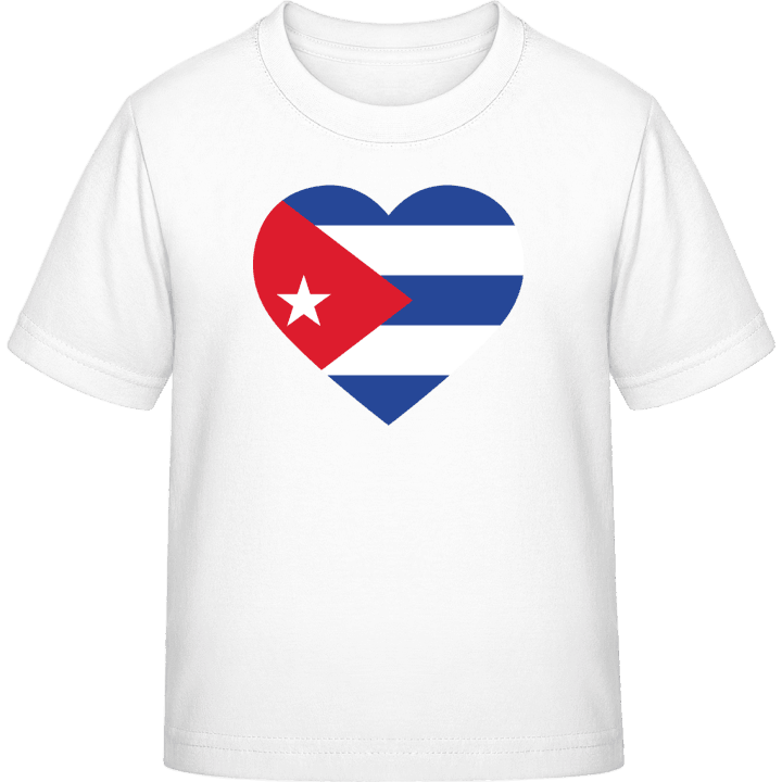 Cuba Heart Flag T-skjorte for barn contain pic