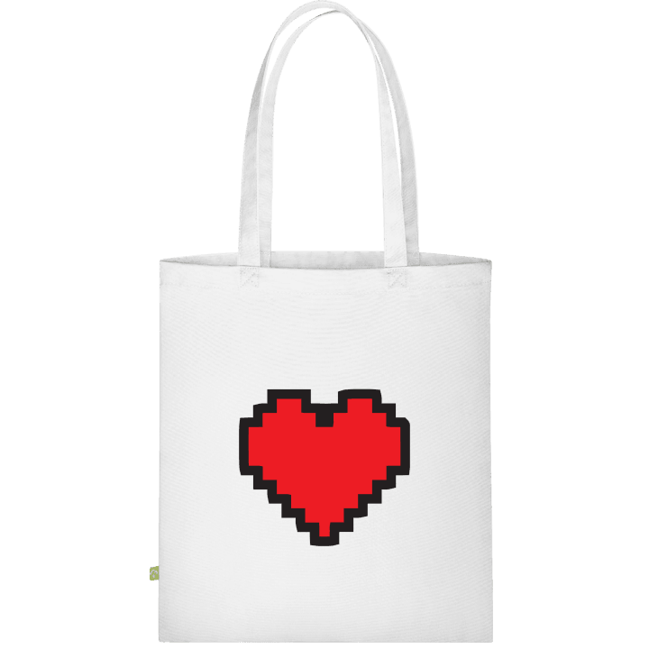 Big Pixel Heart Bolsa de tela contain pic