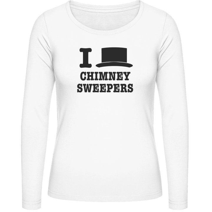 I Love Chimney Sweepers Langermet skjorte for kvinner contain pic