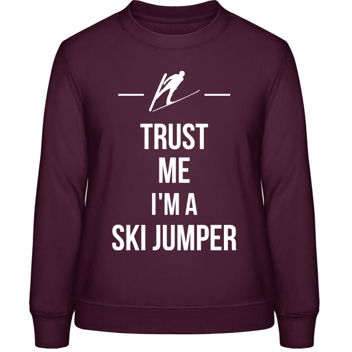 Trust Me I´m A Ski Jumper Vrouwen Sweatshirt contain pic